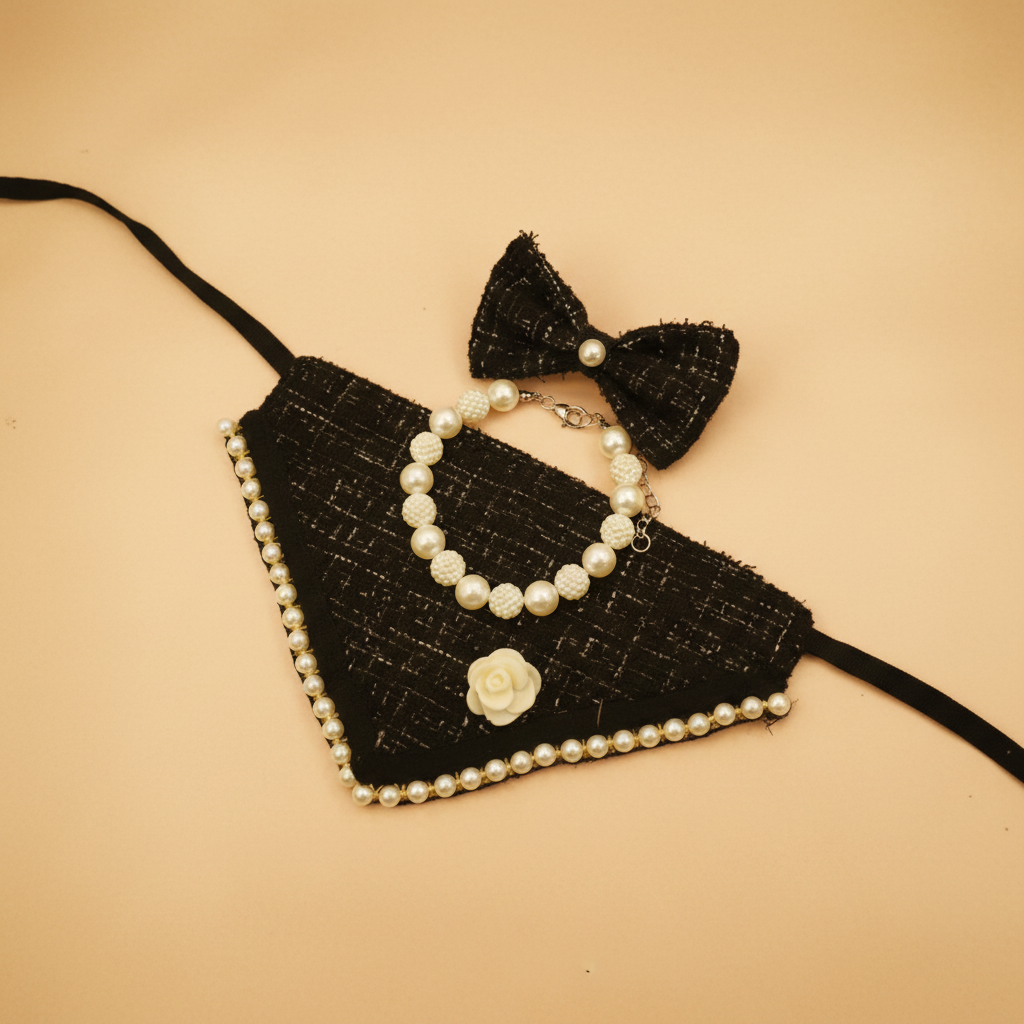 Parure Tweed & Perles