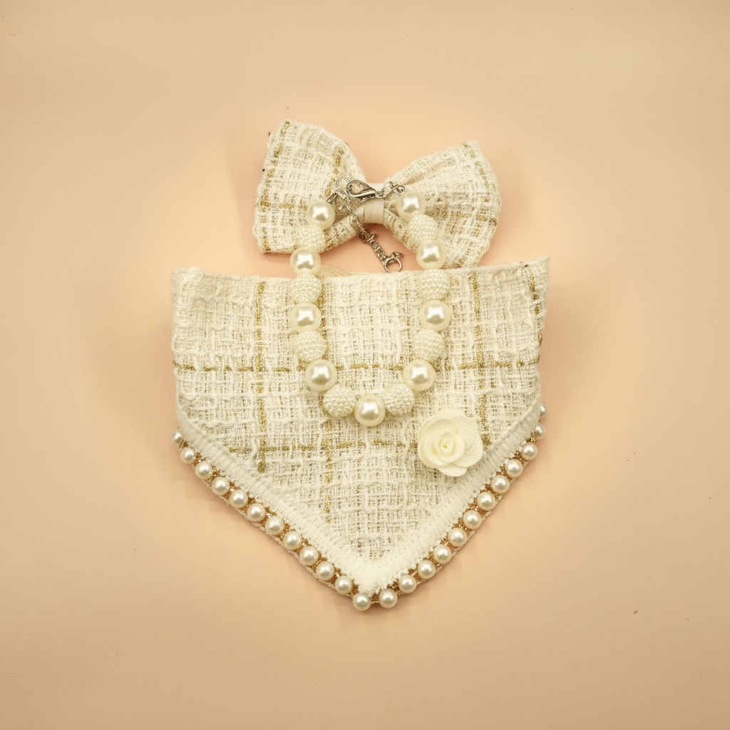 Parure Tweed & Perles