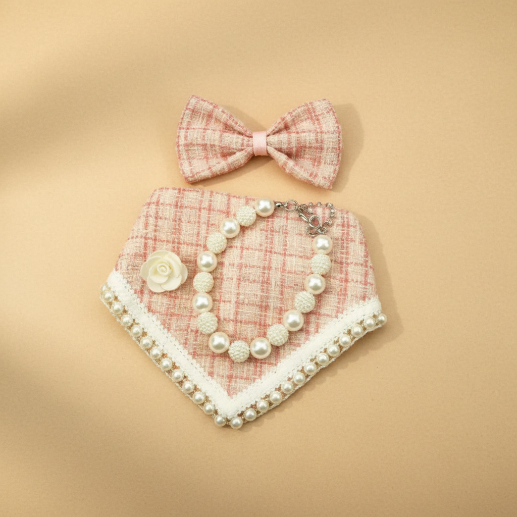 Parure Tweed & Perles