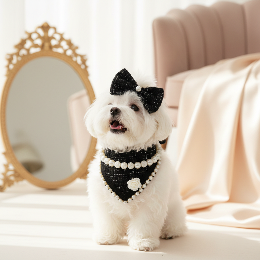 Parure Tweed & Perles