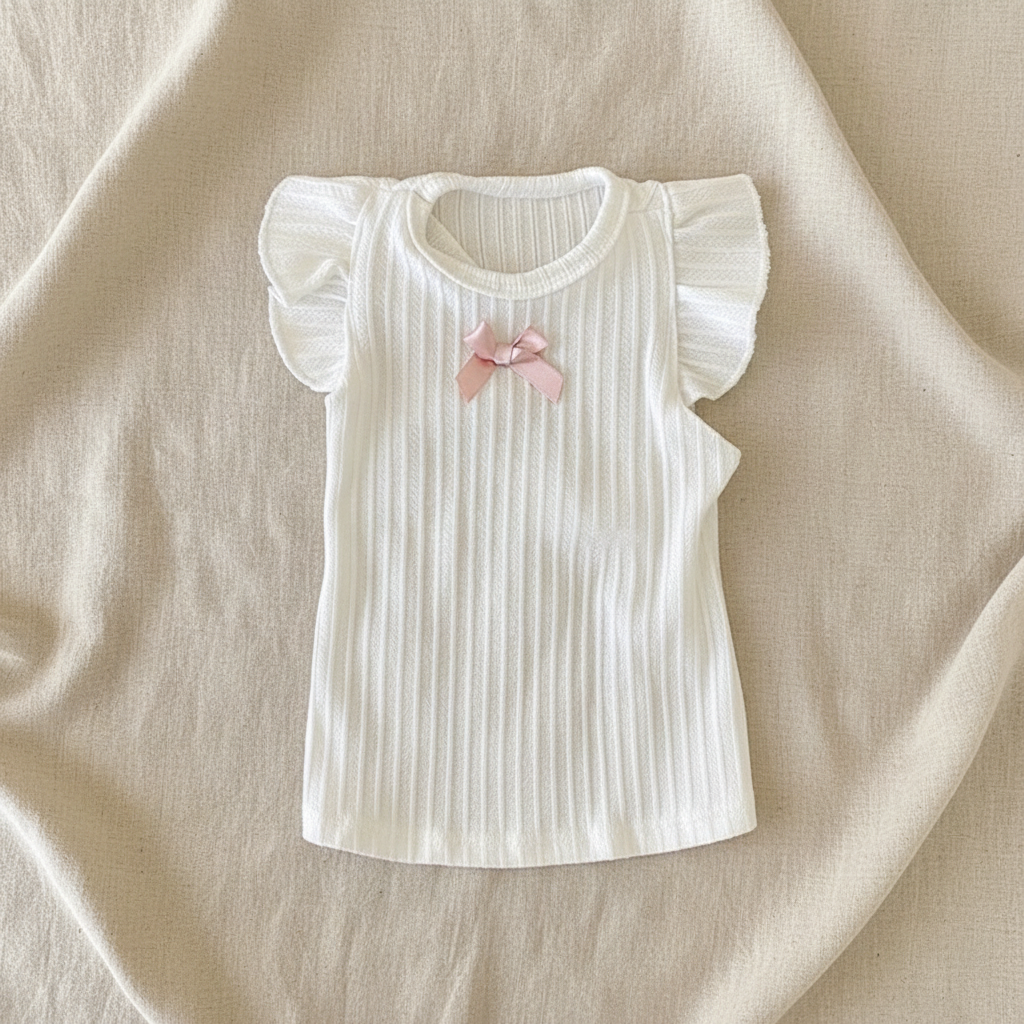 Lay flat — La Robe Rivoli Blanc fond beige
