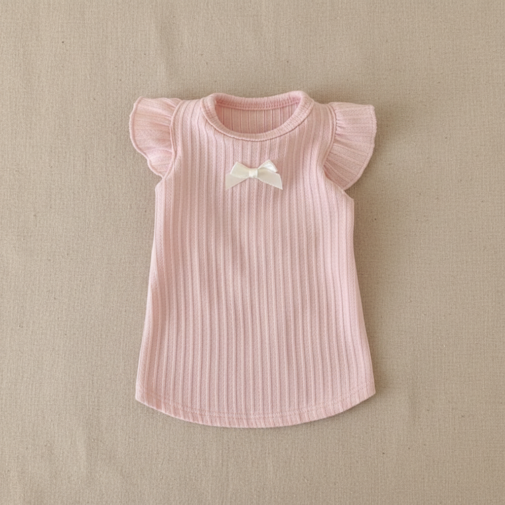 Lay flat — La Robe Rivoli Rose fond beige