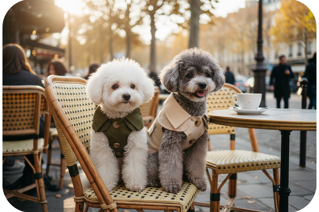 Lifestyle — Le Trench Élysées duo café parisien